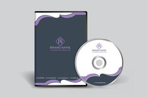 Elegant modern DVD cover template vector