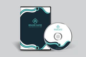 DVD cover design template vector