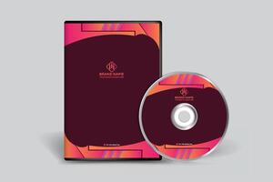 Gradient  DVD cover template design vector