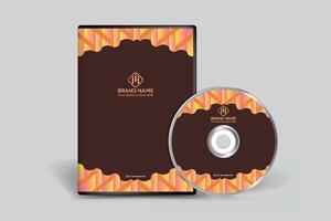 Gradient  DVD cover template design vector