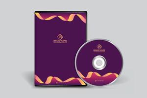 Gradient  DVD cover template design vector