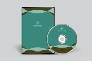 Elegant minimal DVD cover template vector