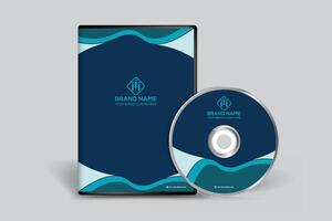 Elegant minimal DVD cover template vector