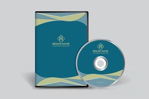 DVD cover design template vector