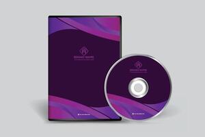 Elegant minimal DVD cover template vector