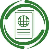 icono de vector de informe global