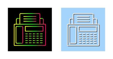 icono de vector de máquina de fax