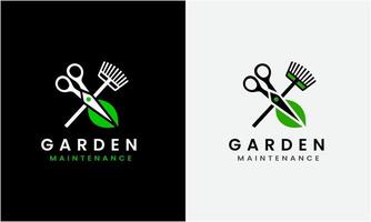 Gardener green tree leaf logo design icon sample Lawn care, farmer, lawn service vector