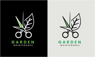 jardinero verde árbol hoja logo diseño icono muestra césped cuidado, agricultor, césped Servicio vector