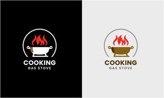 Gas burner icon, kitchen gas stove, cooking instructions glyph icon, Oven line icon, fire gas stove icon logo design round circle symbol Fire Flame Logo Design Ideas vector