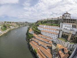 church of saint augustin Igreja do Mosteiro de Santo Agostinho da Serra do Pilar porto portugal view from bridge on the Douro River cityscape photo