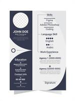 cv design template vector