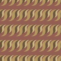 A pattern of brown and tan waves with a red background. vector