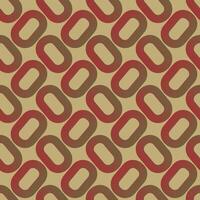 A pattern of red and brown ovals vector