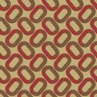 A pattern of red and brown ovals vector