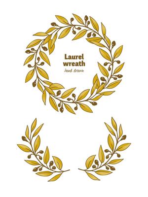 Golden Laurel Wreath