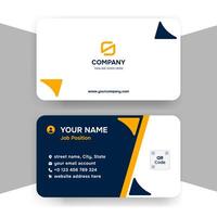 Black And Yellow Business Card vector