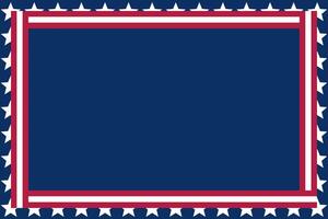 frame background for american holiday with copy space. design for poster, greeting card, social media, banner. vector