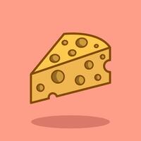 ilustración queso. diseño queso. lechería Leche queso dibujos animados diseño ilustración y icono para sitio web, digital y impresión vector
