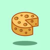 illustration Cheese. design Cheese. Dairy Milk Cheese Cartoon design illustration and icon for website, digital and print vector