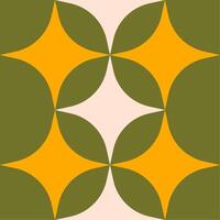 Geometric colorful tile pattern design vector