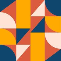 Geometric colorful tile pattern design vector