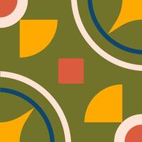 Geometric colorful tile pattern design vector