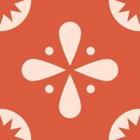 Geometric colorful tile pattern design vector