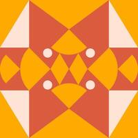 Geometric colorful tile pattern design vector
