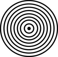 circular objetivo icono. contorno circular objetivo icono para web diseño aislado en blanco antecedentes vector