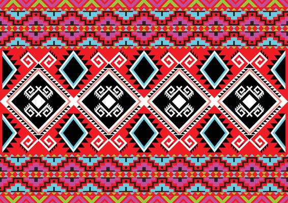 Ikat tribal Indian seamless pattern design. Aztec fabric carpet mandala ornament native boho chevron textile decoration wallpaper. Geometric African American illustrations background.