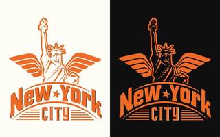 diseño de camiseta de la ciudad de nueva york vector