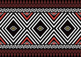 Ethnic geometric seamless fabric pattern Cross Stitch.Ikat embroidery oriental Pixel pattern brown background. Abstract,,illustration. Texture,Cross Stitch,frame,decoration,carpet wallpaper. vector