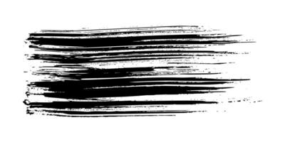 Black brush stroke on white background vector