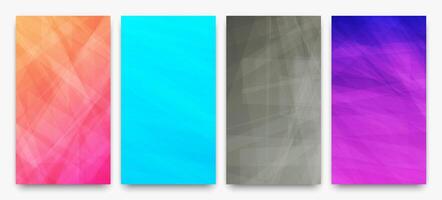 Modern colorful gradient background with lines vector