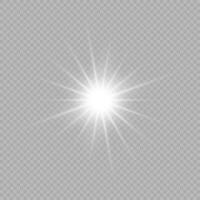 Light effect of lens flares vector