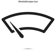 Winshield wiper icon, illustrator on background vector