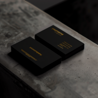 Business cards Mockup on black background psd