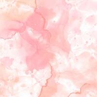 hand painted abstract alcohol ink design in pastel pink vector