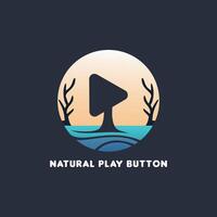 jugar naturaleza logo vector