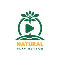 verde esencia el jugar naturaleza logo colección vector