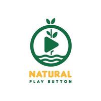 Green Essence The Play Nature Logo Collection vector