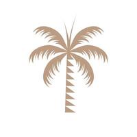 Palm tree design element idea with modern style concept vector