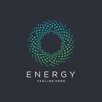 Energy design element idea with modern style concept vector