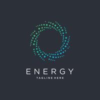 Energy design element idea with modern style concept vector