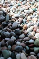 Light Area And Dark Area On A Smooth Rocks At Morning Sunrise Vertical Stock Photo