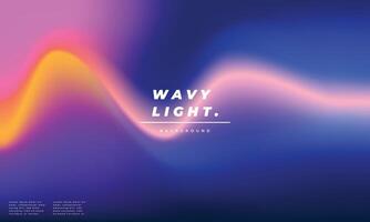 Wavy light gradient mesh background. Colorful fluid color gradation backdrop. Creative bending light template. For social media template, poster, banner, or flyer. vector