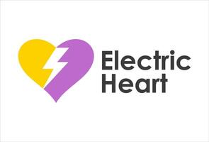 Electric Hearth logo design icon illustration vector