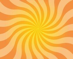 Abstract retro yellow background with sunlight. vector