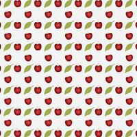 Apple fruit pattern illustration vector